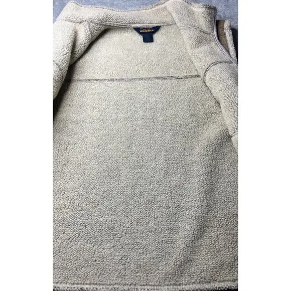 Woolrich Fleece Vest Women’s Large Browns Full Zip Outdoor SOFT Size Medium - Picture 5 of 7